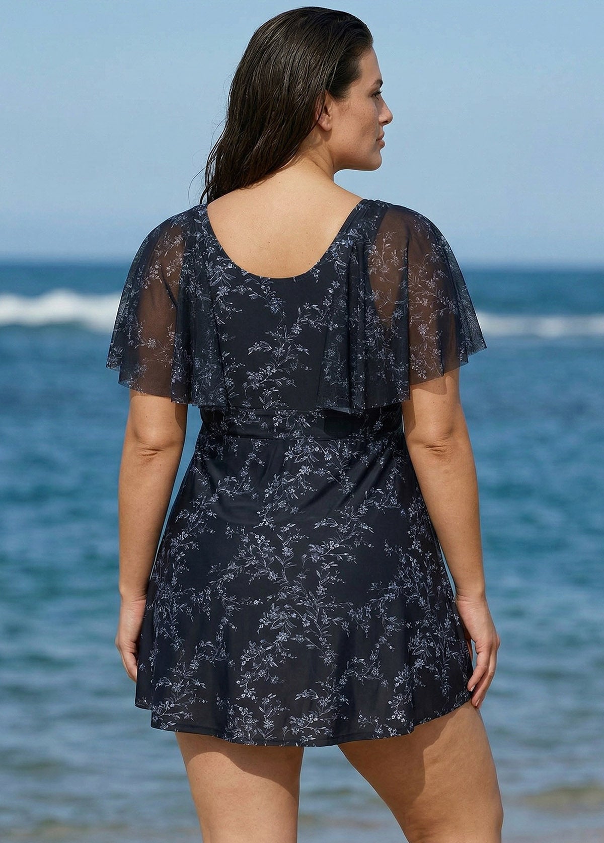 knit going out dress Aria Cove knitted oversized contrast stitch mini sweater in black cat:Back In Stock