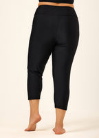 Black Plus Size Modest Swim Shorts Swimsuit Beach Bottom