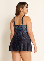 Rainbow Sprinkles Adjustable Straps Swimdress Top